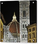 Duomo And Campanile Night View Acrylic Print