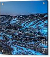 Dusk Setting In The Vail Valley Acrylic Print