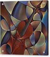 Dynamic Violin Acrylic Print