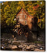 Early Autumn At Glade Creek Grist Mill Acrylic Print