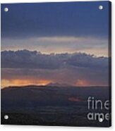 Early Monsoon Sunset Over San Francisco Peaks Acrylic Print