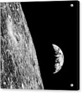 Earthrise From Lunar Orbiter 1 Acrylic Print