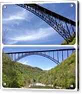 Eating Lunch Under The Bridge After Acrylic Print