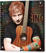 Ed Sheeran And Song Titles Acrylic Print