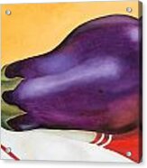 Eggplant On Dish Cloth Acrylic Print