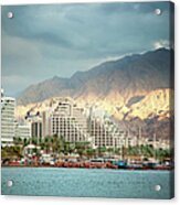 Eilat At Sunset Acrylic Print