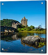 Eilean Donan Castle In Scotland Acrylic Print