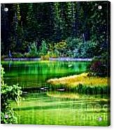 Emerald Water Acrylic Print