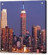 Empire State Building In New York City Manhattan Acrylic Print