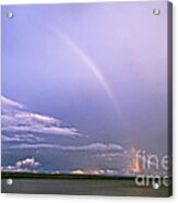 End Of The Rainbow Sebago Lake Maine Acrylic Print