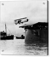 Eugene Ely Taking Off From Uss Pennsylvania Acrylic Print