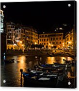 Evening In Vernazza - Cinque Terre Italy Acrylic Print