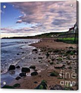 Evening On Sandsend Beach Yorkshire Acrylic Print