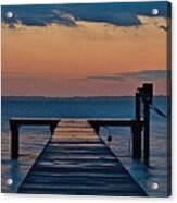Evening Pier - Sunset Photo Acrylic Print