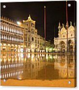 Evening View Of St Marks Square Acrylic Print