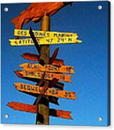 Every Which Way Acrylic Print
