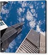 Summit Ascent Vanishing Horizon At Willis Tower's Apex Acrylic Print