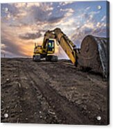 Excavator Acrylic Print