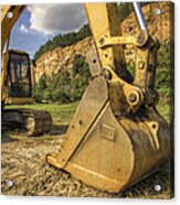 Excavator At Big Rock Quarry - Emerald Park - Arkansas Acrylic Print