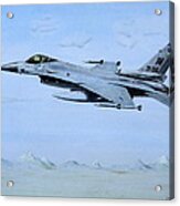 F-16 Over Aviano Acrylic Print