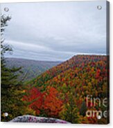 Fall Scene From Overlook Near Thomas Wv Acrylic Print