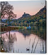 Fall Sugarloaf With Duck Acrylic Print