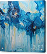 Falling Into Blue Ii Acrylic Print