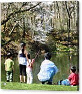 Family Fishing Acrylic Print