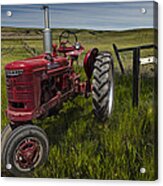 Farmall Tractor Model H On The Prairie Acrylic Print