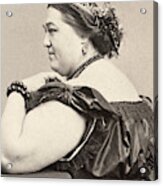 Fat Lady, 19th Century Acrylic Print