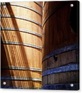 Fermenting Barrels Acrylic Print