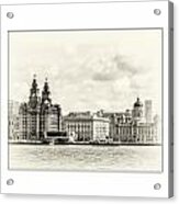 Ferry At Liverpool Terminal Acrylic Print