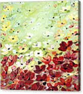 Field Of Poppies Acrylic Print