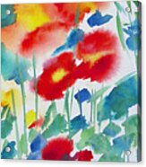 Field Poppies 1 Acrylic Print