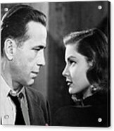 Film Noir Publicity Photo Bogart And Bacall The Big Sleep 1945-46 Acrylic Print
