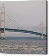 Find Your Bridge - Card Acrylic Print