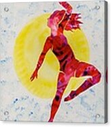 Fire Dancer Acrylic Print