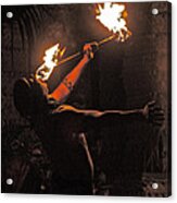 Fire Dancer Acrylic Print
