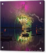 Fireworks And Fog Acrylic Print