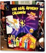 First Religious Advent Calendar With Acrylic Print