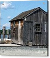 Fishing Shack On The Mystic River Acrylic Print