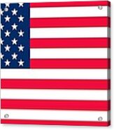 Flag Of The United States Of America Acrylic Print