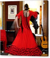 Flamenco Dancer Acrylic Print