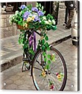 Flower Power Meets Pedal Power Acrylic Print