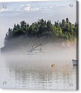 Fog Burn Off With First Sunlight Acrylic Print