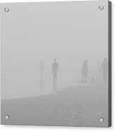 Foggy Beach Morning Acrylic Print