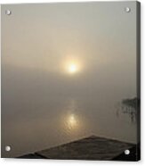 Foggy Reflections Acrylic Print