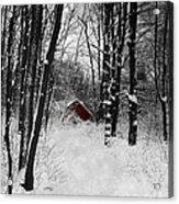 Follow The Snowflake Trail Acrylic Print