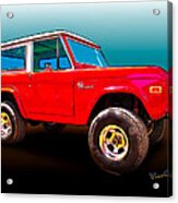 Ford Bronco Classic From Vivachas Hot Rod Art Acrylic Print