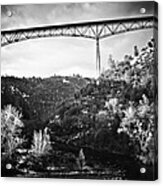 Foresthill Bridge In The Snow 2 Acrylic Print